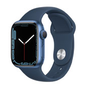 apple Series 7 GPS 45mm Blue Aluminum smart watch