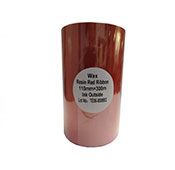 Top Label 110x300 Red Wax Resin Ribbon