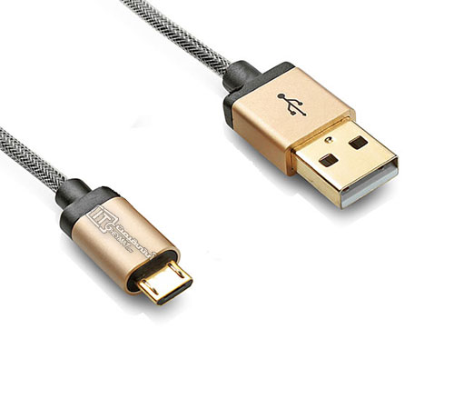 کابل شارژر موبایل و تبلت بافو USB2 3m Gold