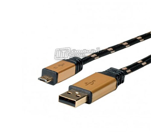 کابل شارژر موبایل و تبلت بافو USB2 1.5m Gold