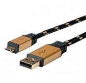 BAFO USB2 1.5m Gold Micro USB Cable
