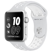 Apple Watch 2 Nike Plus Silver Aluminum Case Platinum White 38mm Band